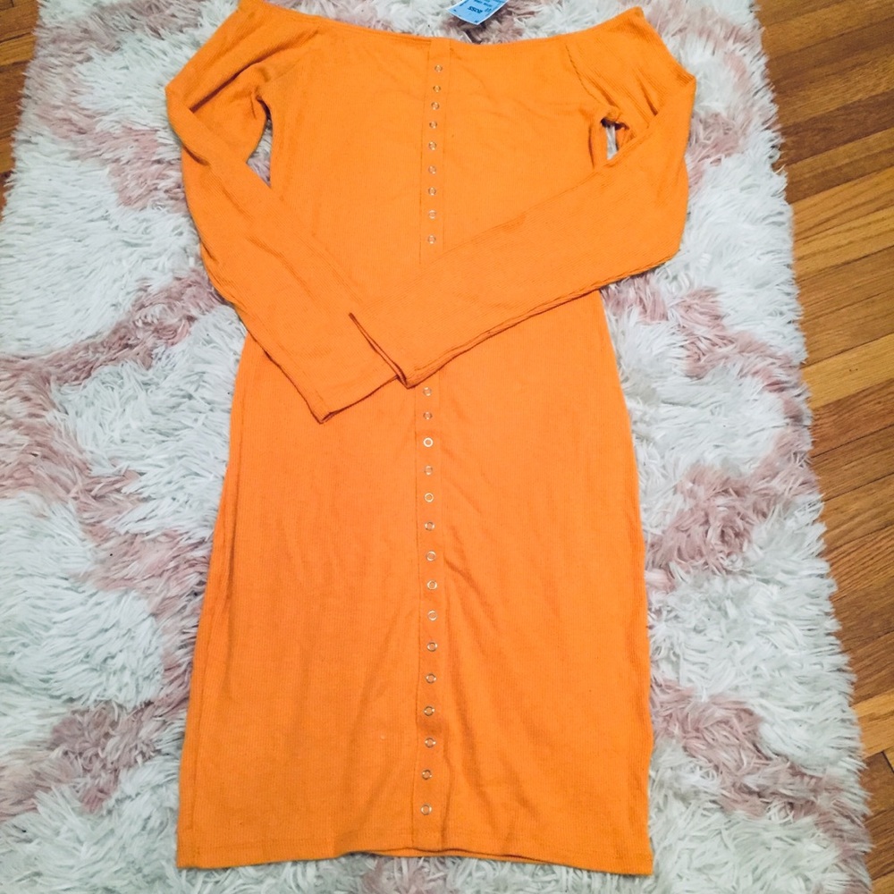 Off-Shoulder Honey Dress